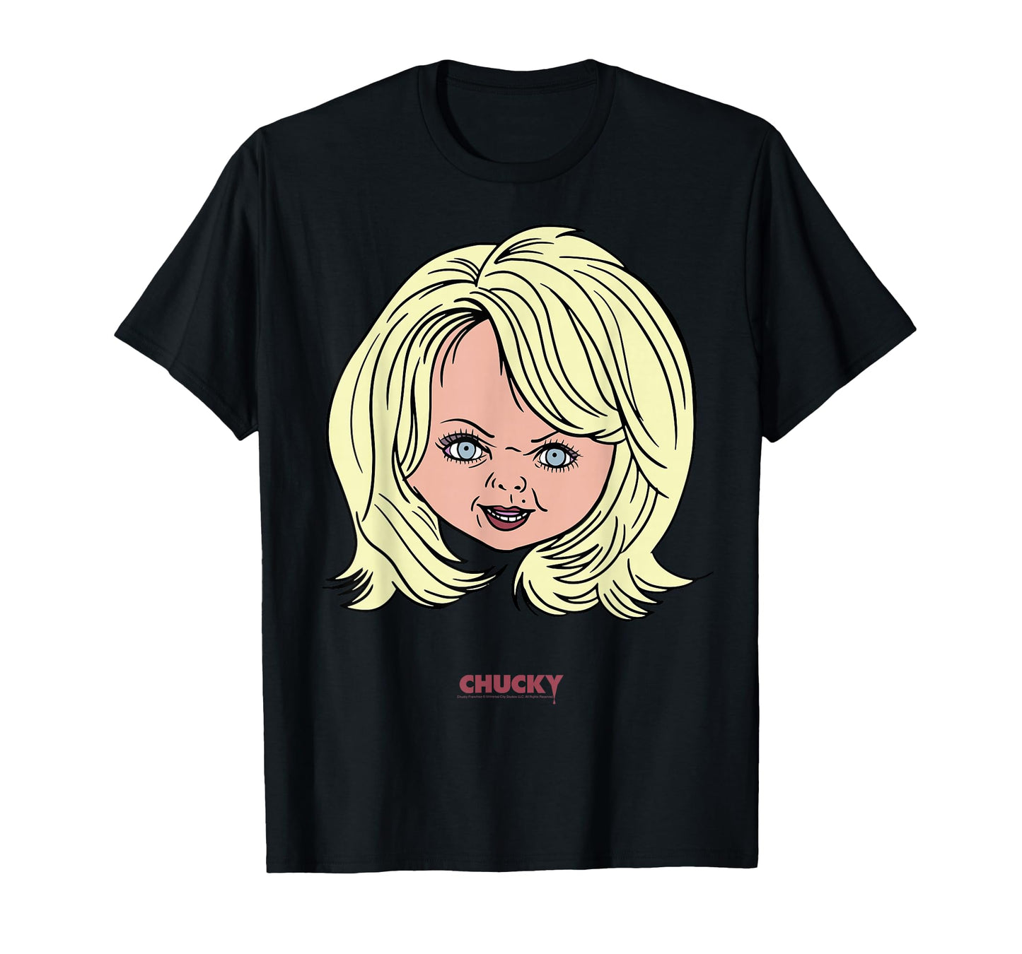 Chucky Tiffany Big Face Portrait T-Shirt