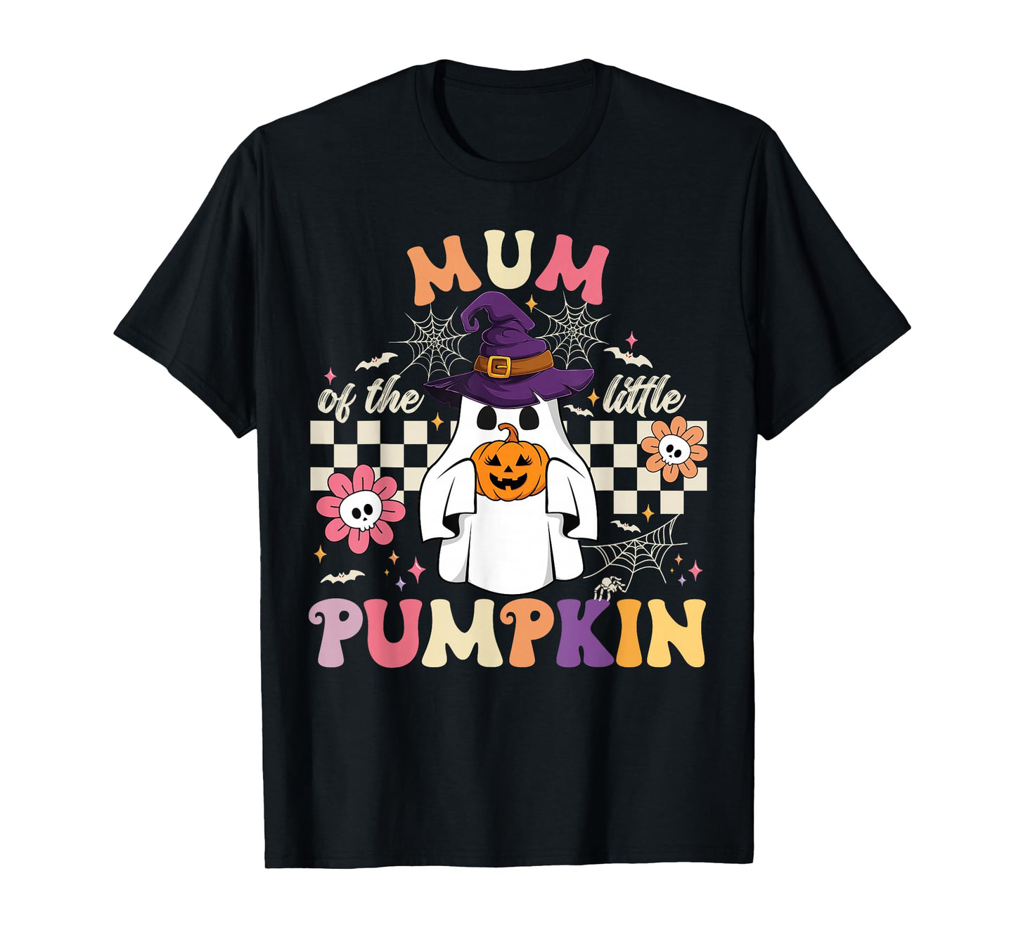 Mum of The Little Pumpkin Halloween Spooky Ghost T-Shirt