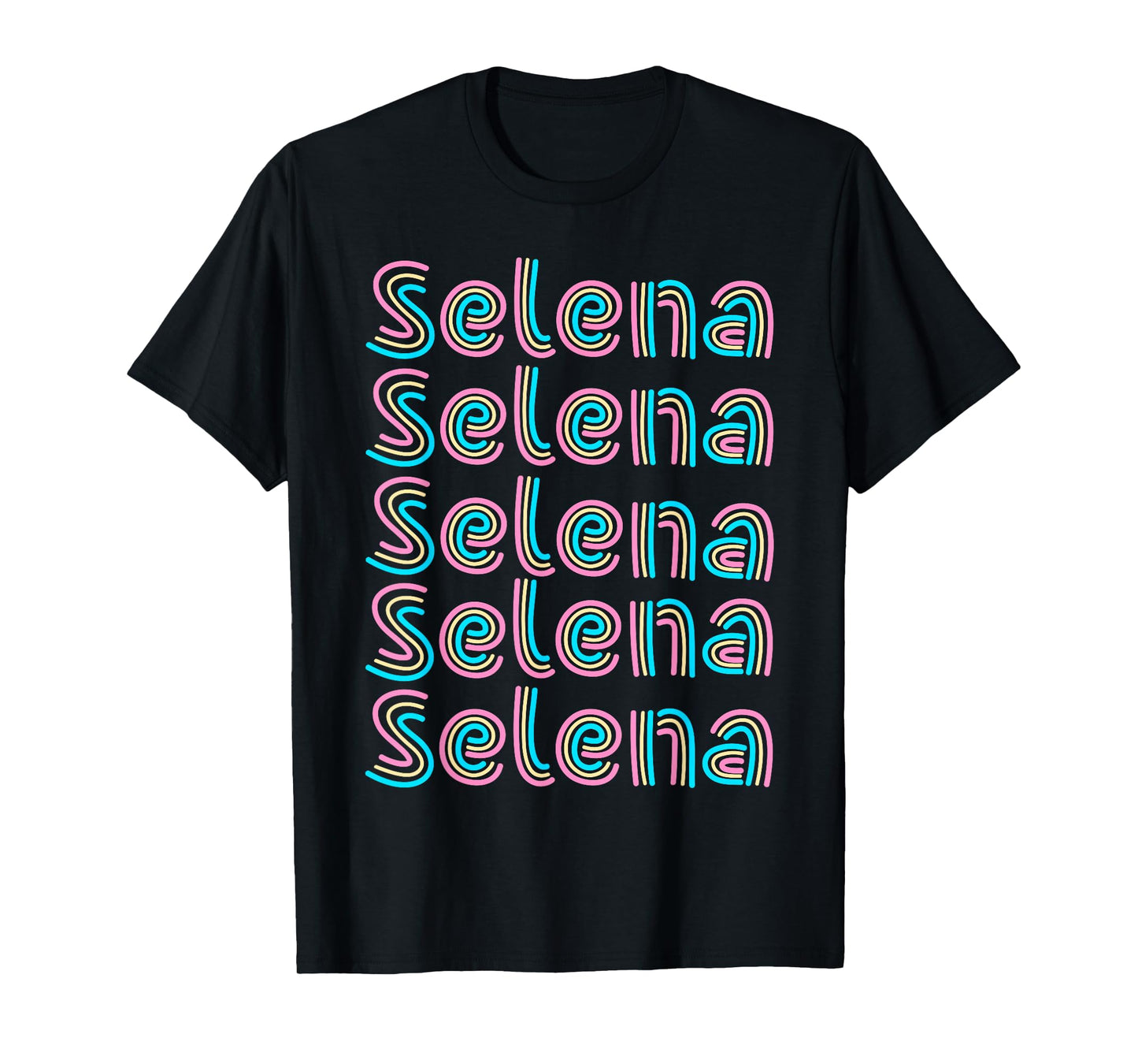 Girl Retro Selena First Name Personalized Candy Vintage kids T-Shirt