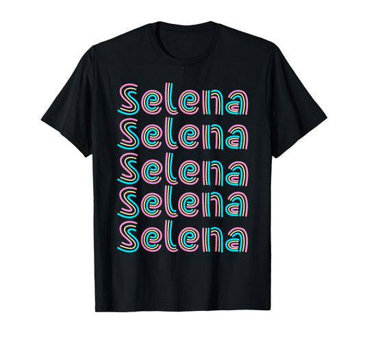 Girl Retro Selena First Name Personalized Candy Vintage kids T-Shirt