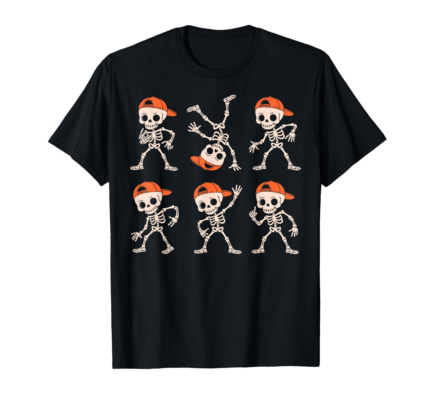 Funny Cute Dancing Skeleton Halloween Boys Kids Toddlers T-Shirt