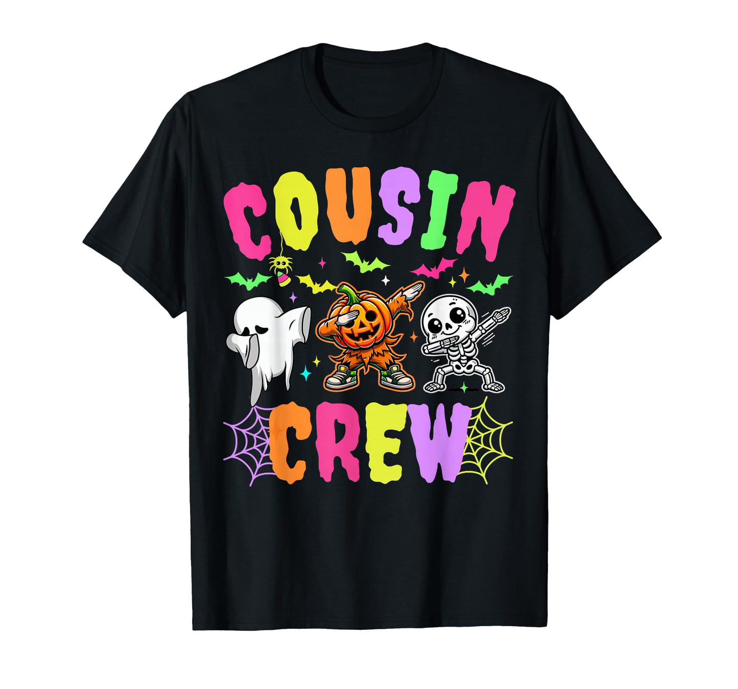 Spooky Cousin Crew Dabbing Halloween Ghost Trick Treat Squad T-Shirt
