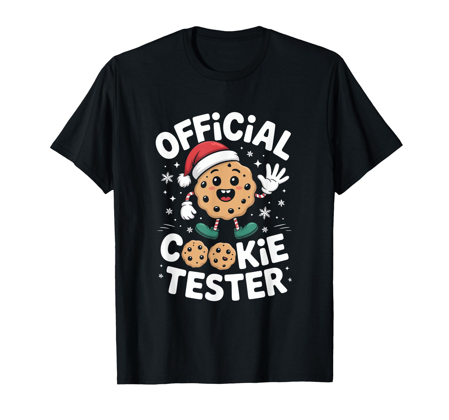 Official Cookie Tester Funny Christmas Santa T-Shirt