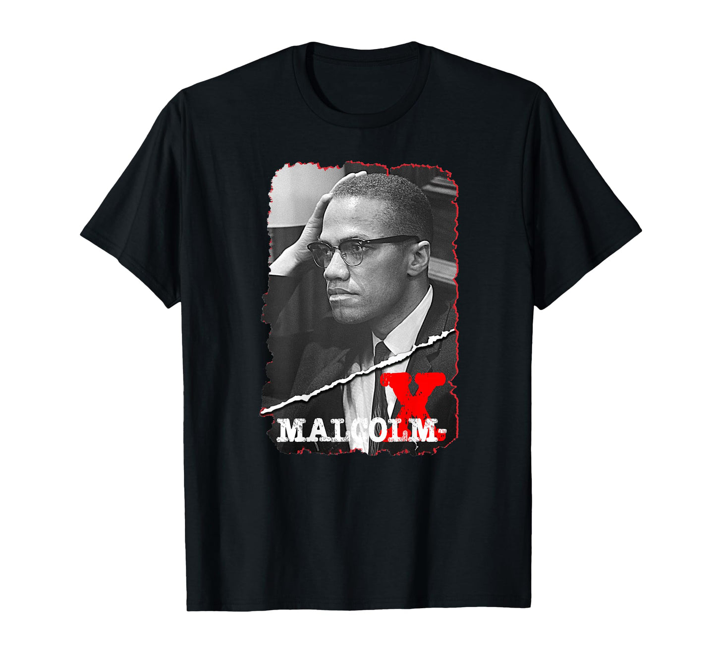 Malcolm X_001_Back Printed T-Shirt