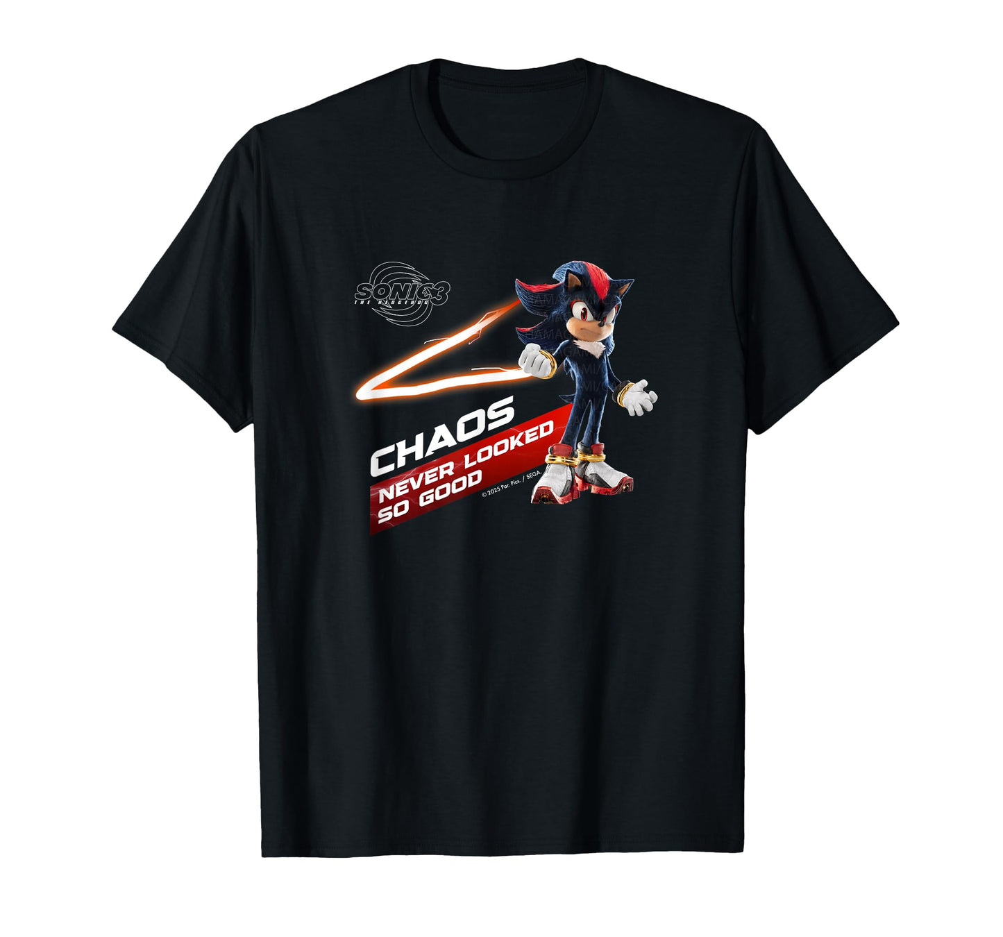 Sonic the Hedgehog 3 - Shadow "Chaos Never Looked So Good" T-Shirt