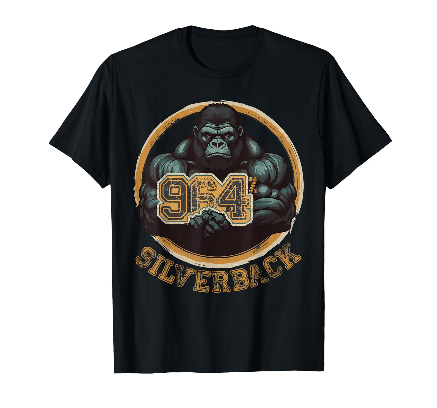 96.4% Silverback Gorilla, gym apparel, body building, gym T-Shirt