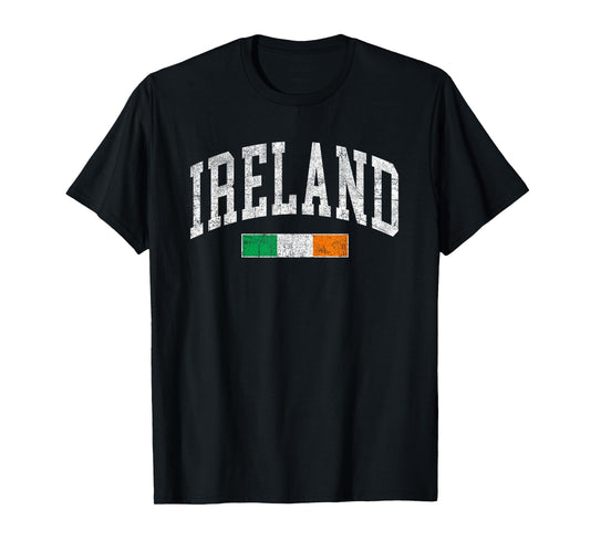 Vintage Ireland Flag Irish Retro Throwback Mens Womens Kids T-Shirt