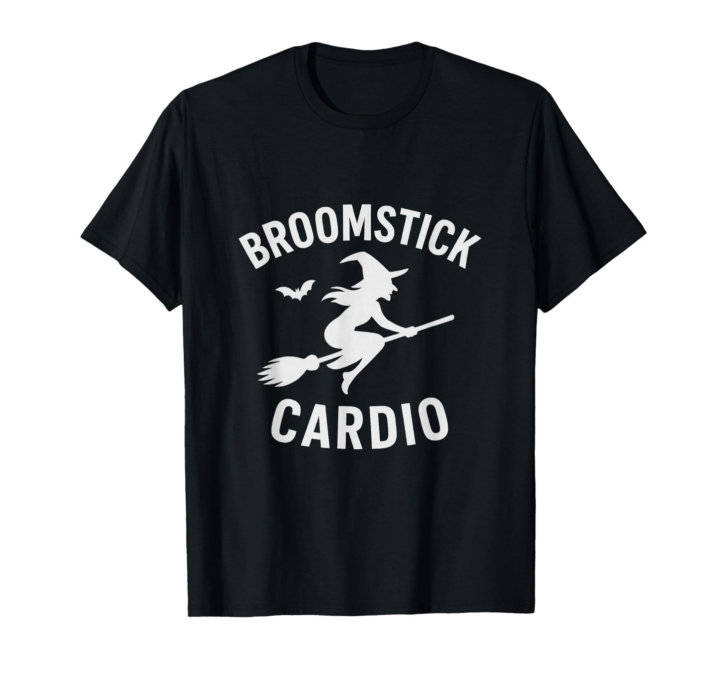 Broomstick Cardio Witch Halloween Workout T-Shirt