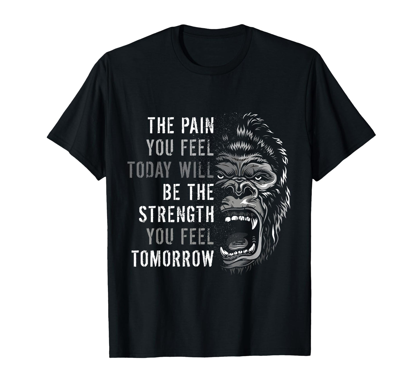 Motivation Workout And Gym Quotes Gorilla Mindset Training T-Shirt