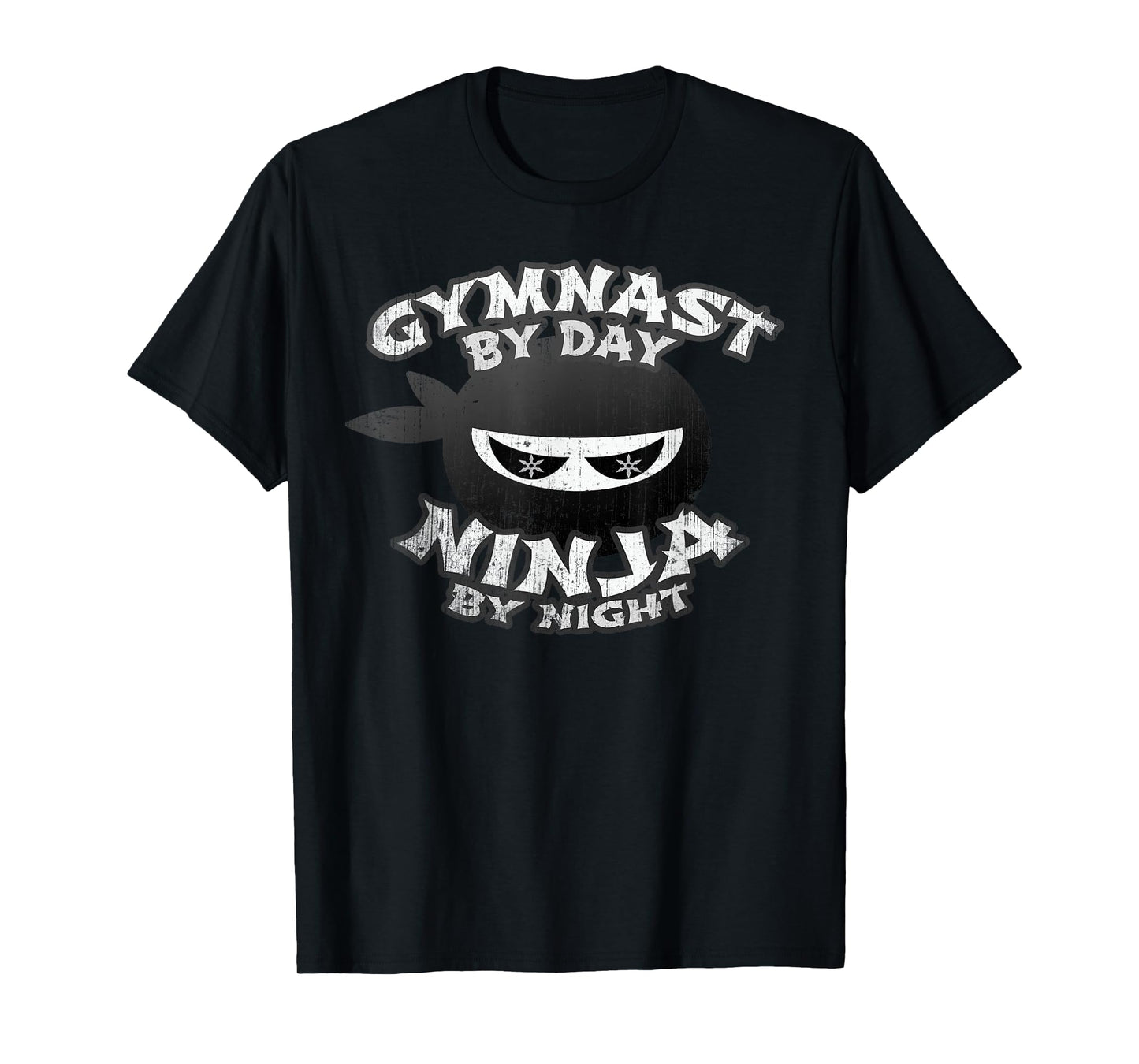 Cute GYMNAST Day NINJA by NIGHT Gymnastics Team Girl Flippin T-Shirt