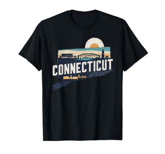Connecticut State of Connecticut Retro Connecticut T-Shirt