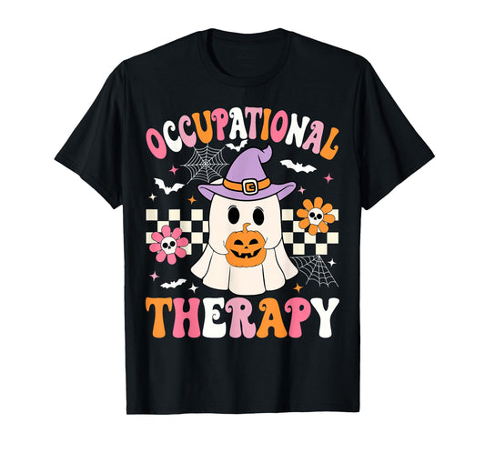 Groovy OT Halloween Occupational Therapy Halloween OT Ghost T-Shirt