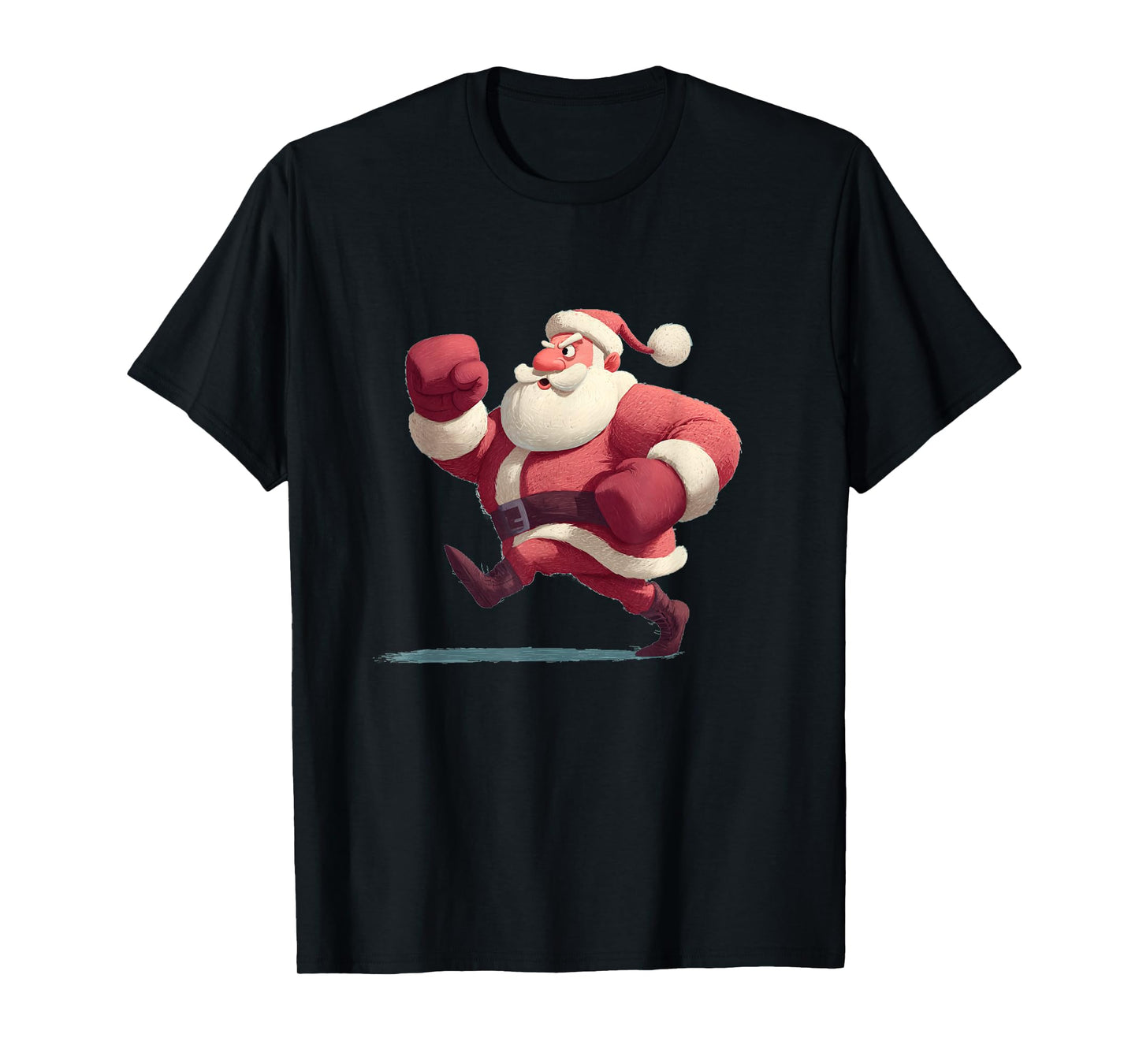 Xmas Boxing Costume for Santa Claus and Gloves Lovers T-Shirt