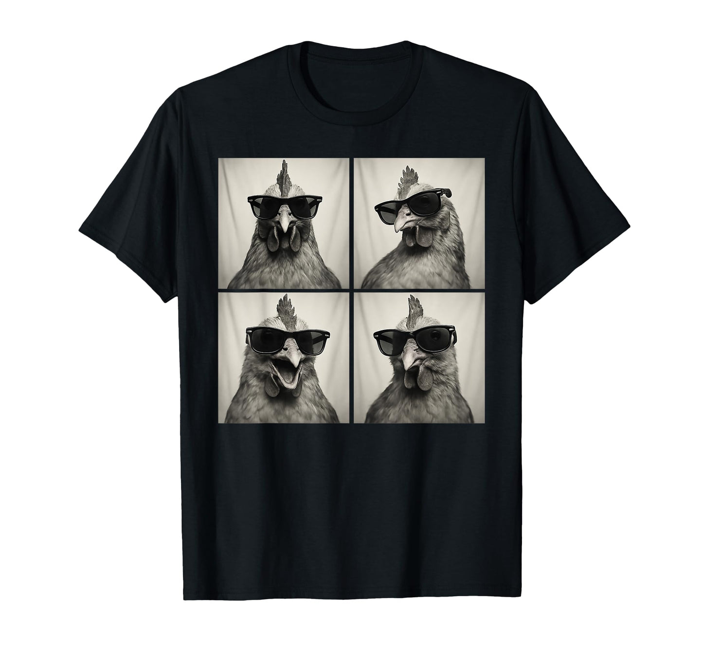 Funny Chicken Lover Cute Farm Animal Photo Booth T-Shirt
