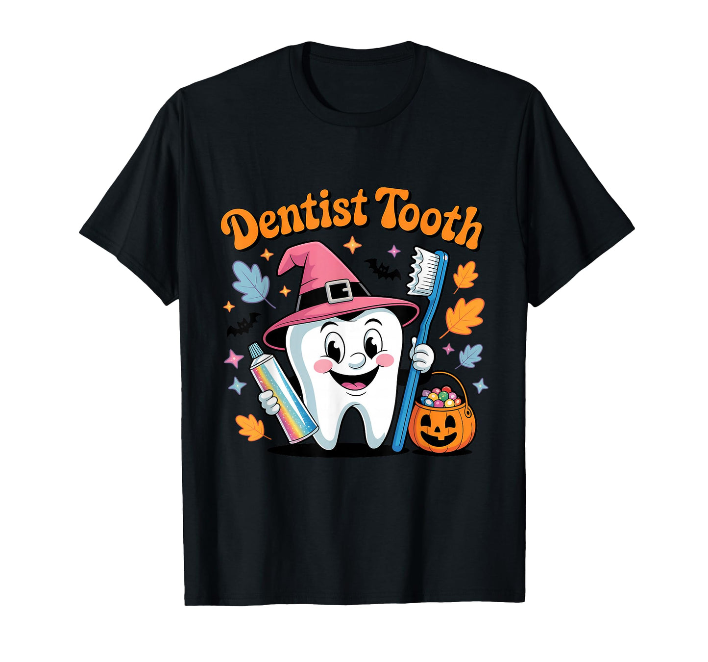 Halloween Dentist Tooth Cute Witch tee T-Shirt
