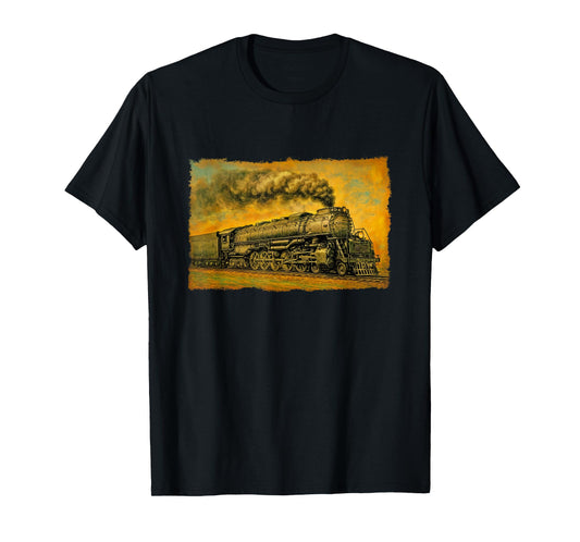 1940s Big Boy Steam Engine Locomotive - Vintage 4014 Train T-Shirt