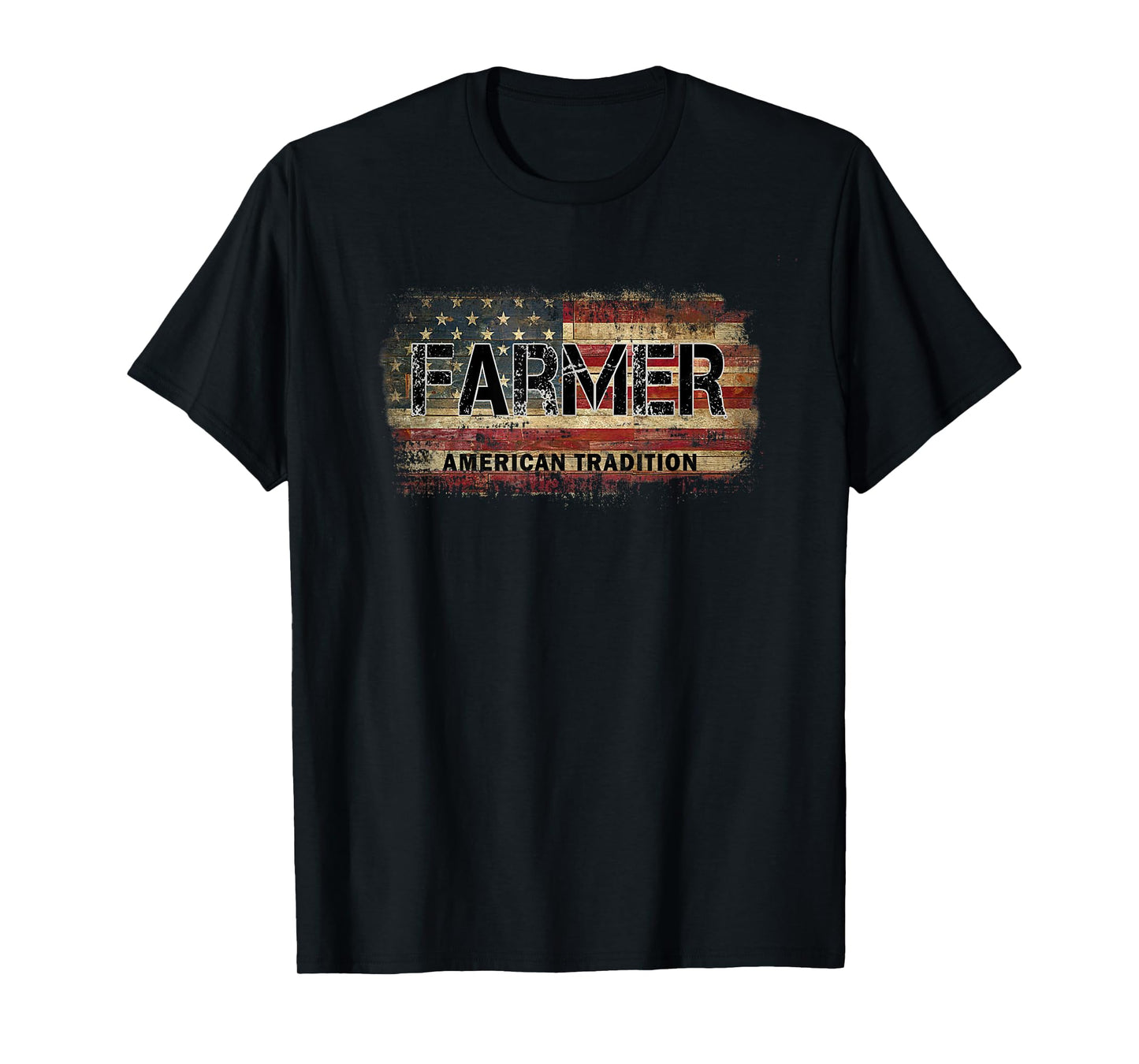 American Flag Vintage Farmer T-Shirt