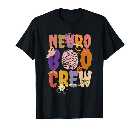 Neuro Boo Crew Halloween Anatomical Brain Anatomy Neurology T-Shirt