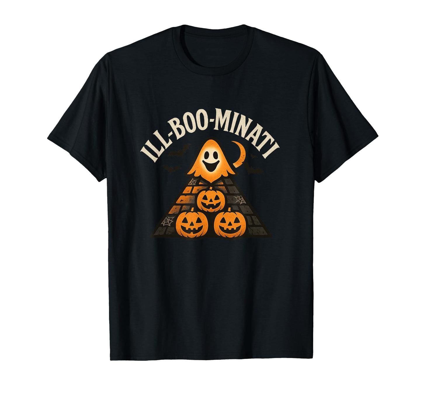 Ill-Boo-minati Halloween Spooky Ghost Pyramid T-Shirt