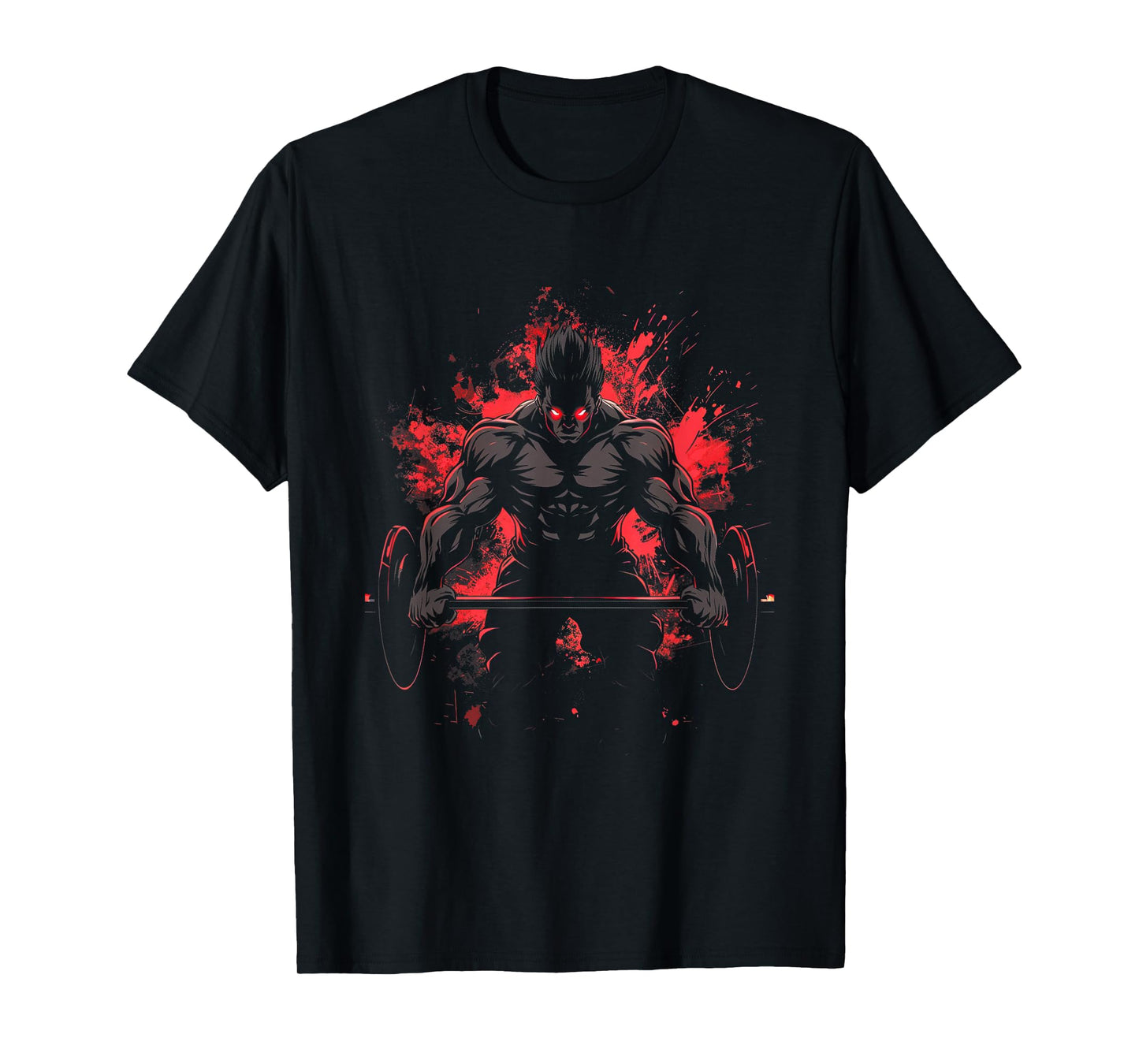 Bodybuilding Workout Muscle Powerlifting Anime Men Character Deadlift Power Gym Fitness T-Shirt