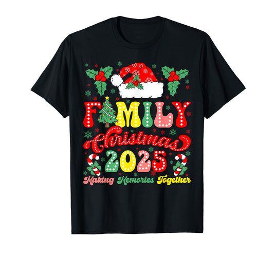 Family Christmas 2025 Matching Outfit Xmas Squad Santa T-Shirt