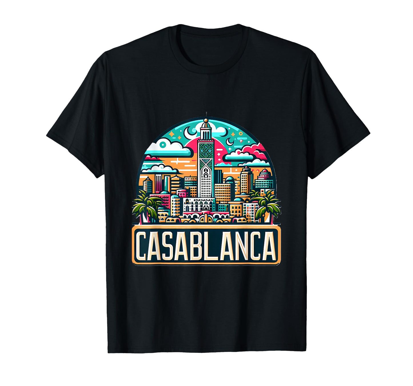 Morocco Casablanca Skyline Moroccan Costume T-Shirt