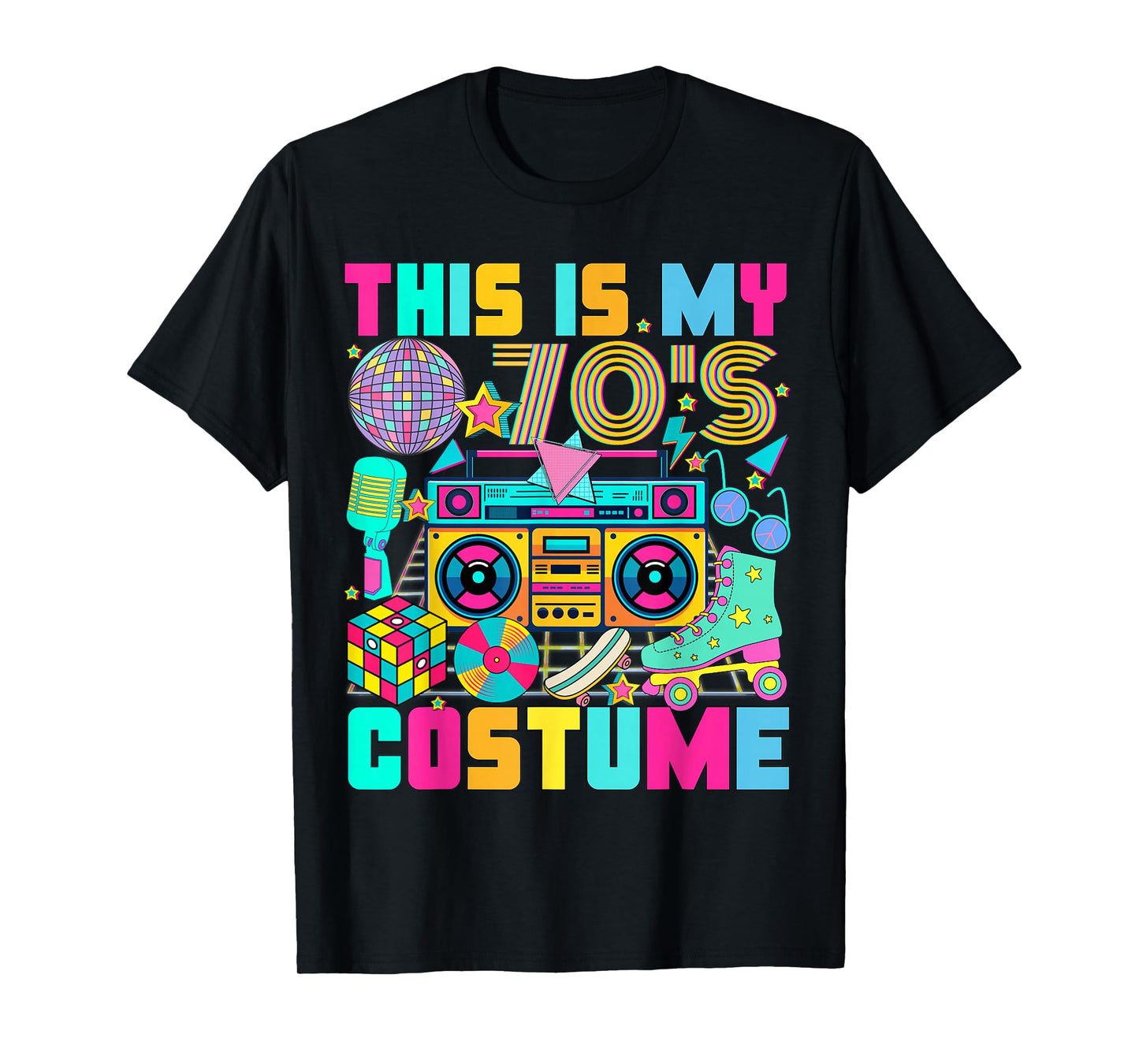 This is My 70s Costume 1970s Party 70's Outfit Men Women T-Shirt