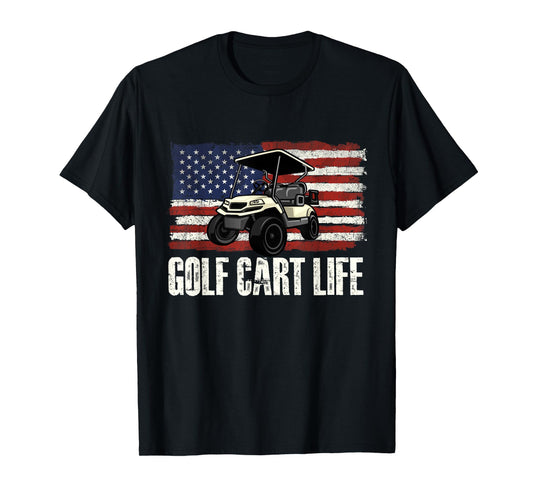 Golf Cart Life - Golf Lover Golfing Golfer Putter T-Shirt
