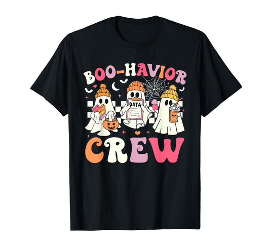 Retro Boo-Havior Crew Behavior Analyst Halloween ABA RBT T-Shirt