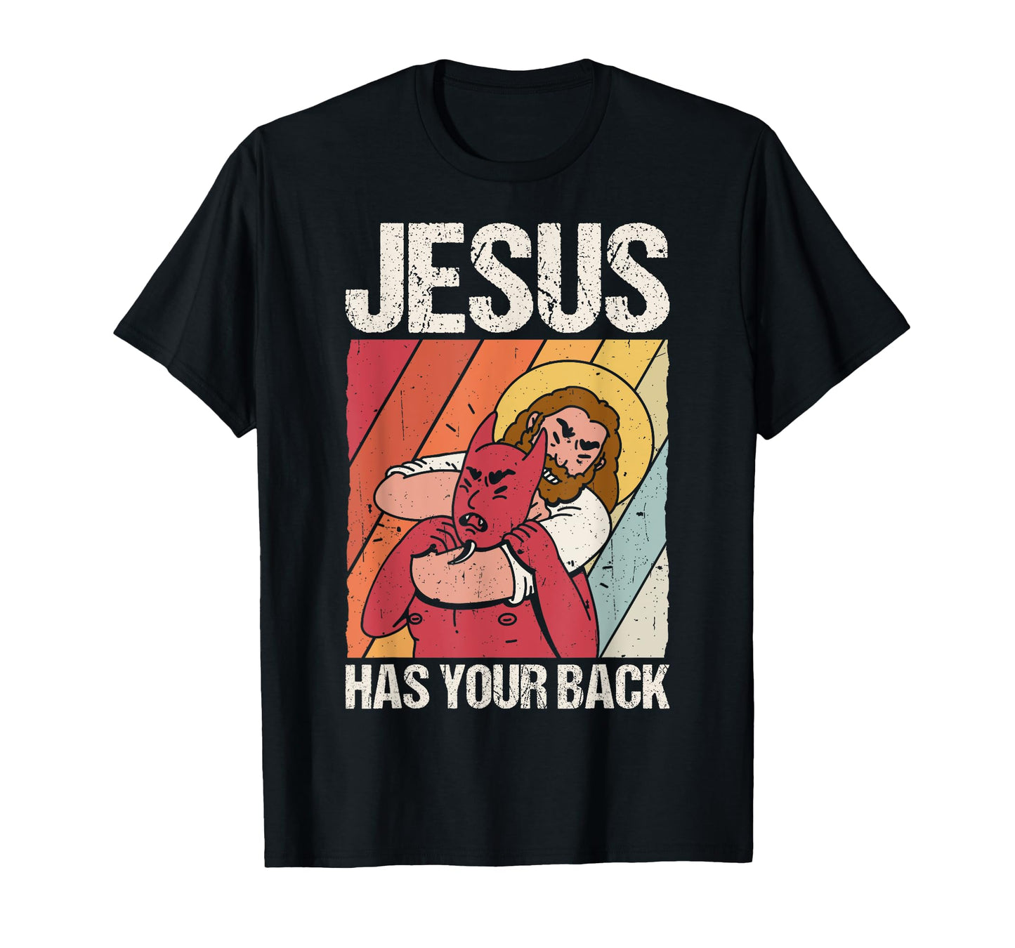 JESUS HAS YOUR BACK Christian Jiu Jitsu T-Shirt