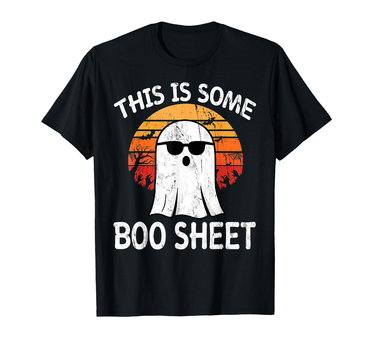 This is Some Boo Sheet Funny Halloween Costume Retro Ghost T-Shirt