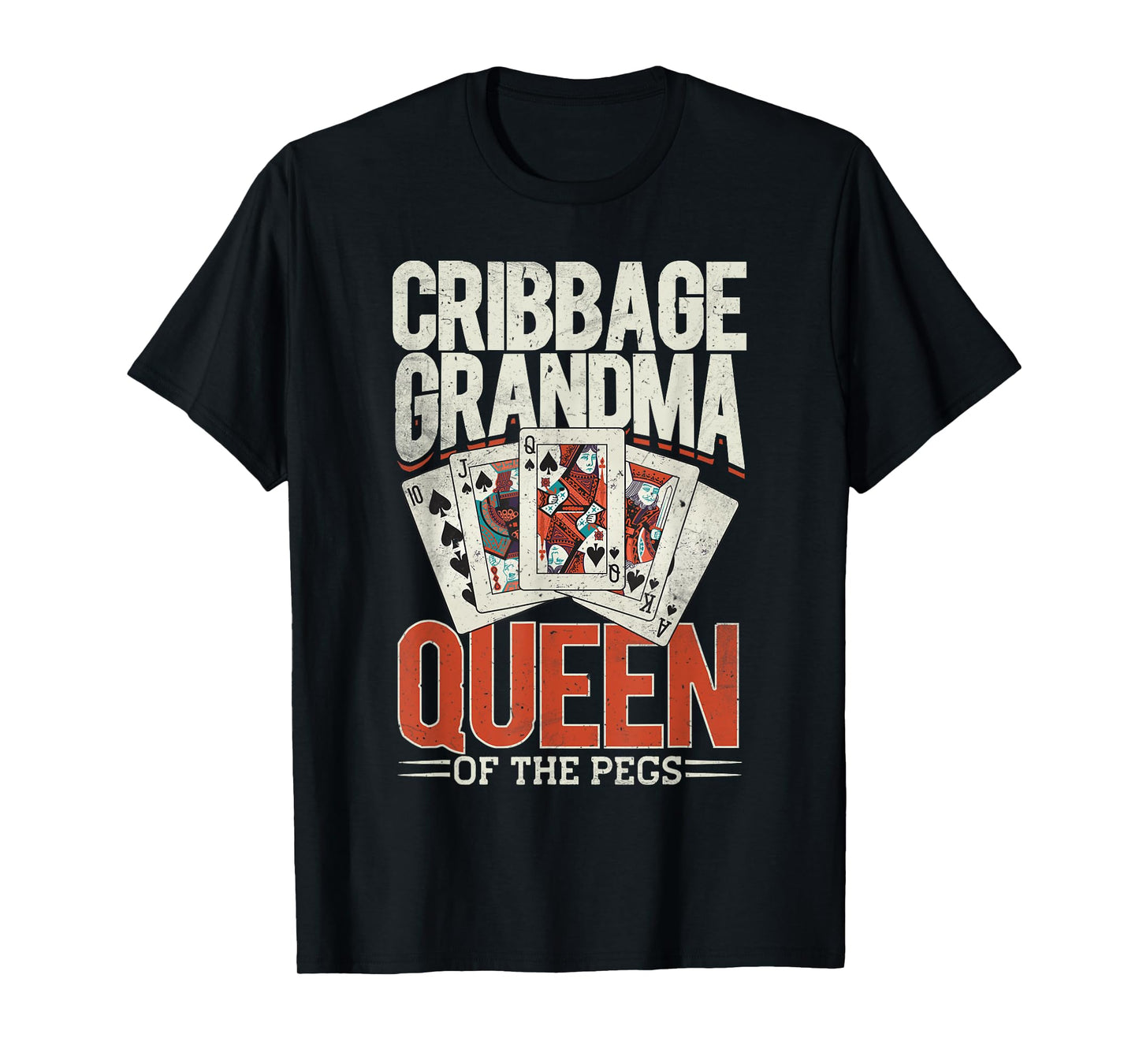 Cribbage Board Game Grandma Granny Queen Cribbage Player T-Shirt