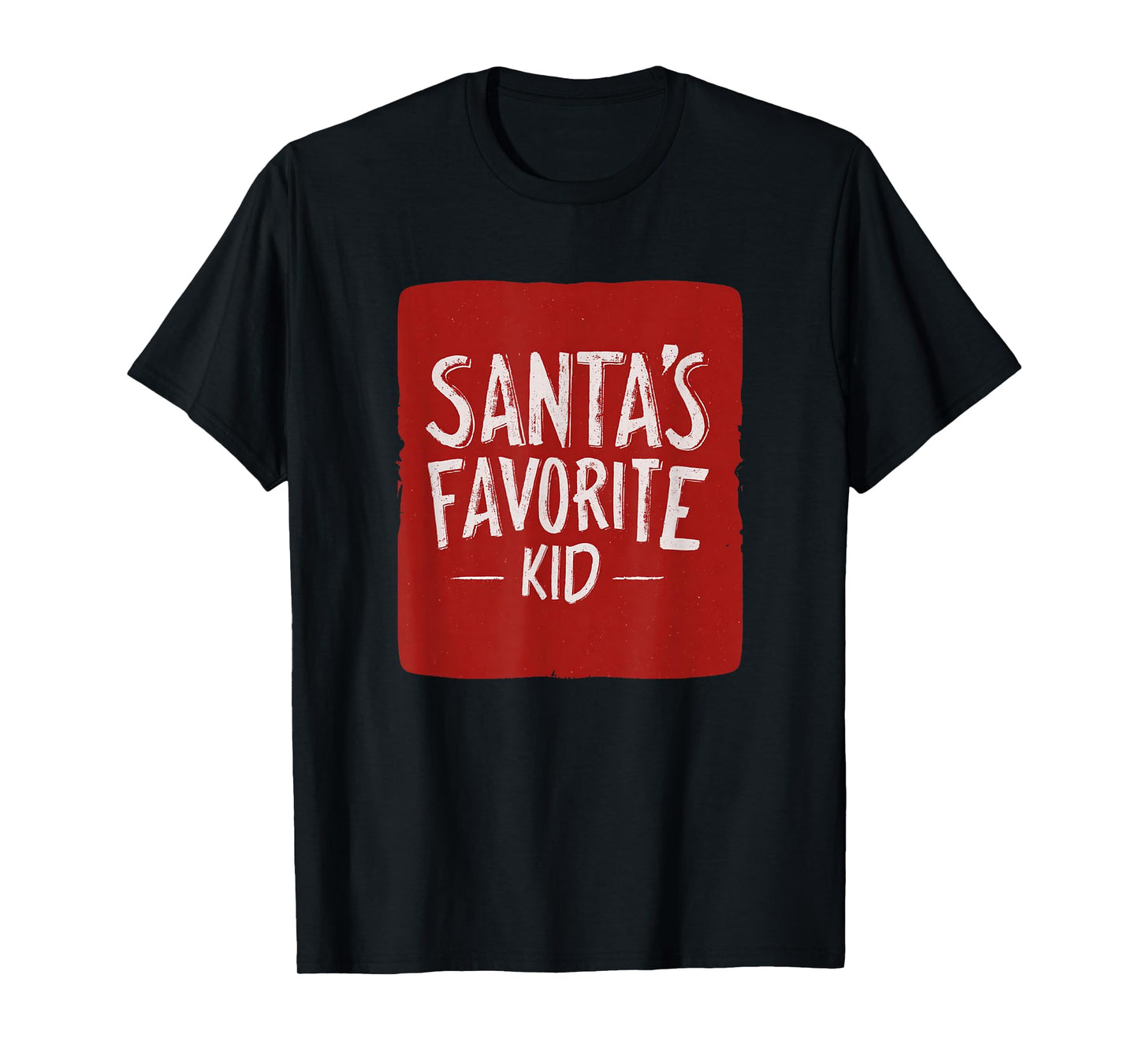 Cute Santa's Favorite Kid Statement T-Shirt