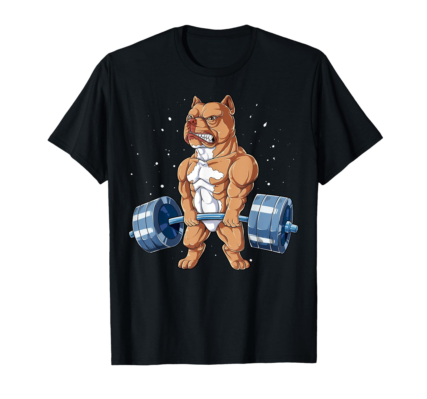 Pit Bull Weightlifting Funny Deadlift Men Fitness Gym Gifts T-Shirt