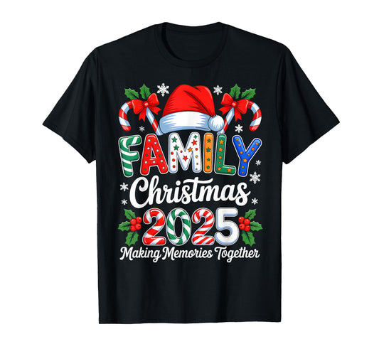 Family Christmas 2025 Matching Family Pajamas Xmas Squad T-Shirt