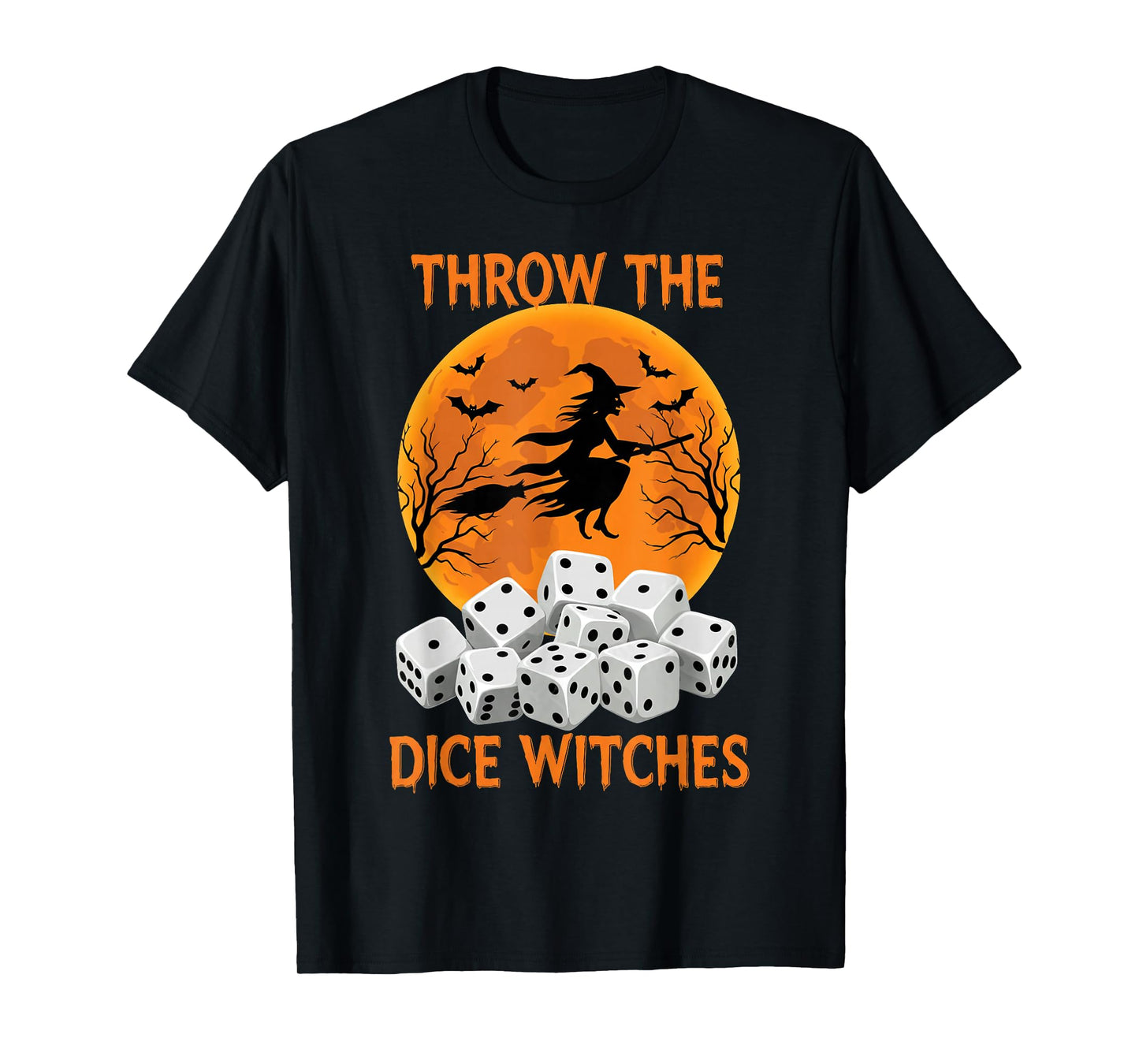 Bunco Halloween Throw The Dice Witches Bunco Game for Women T-Shirt