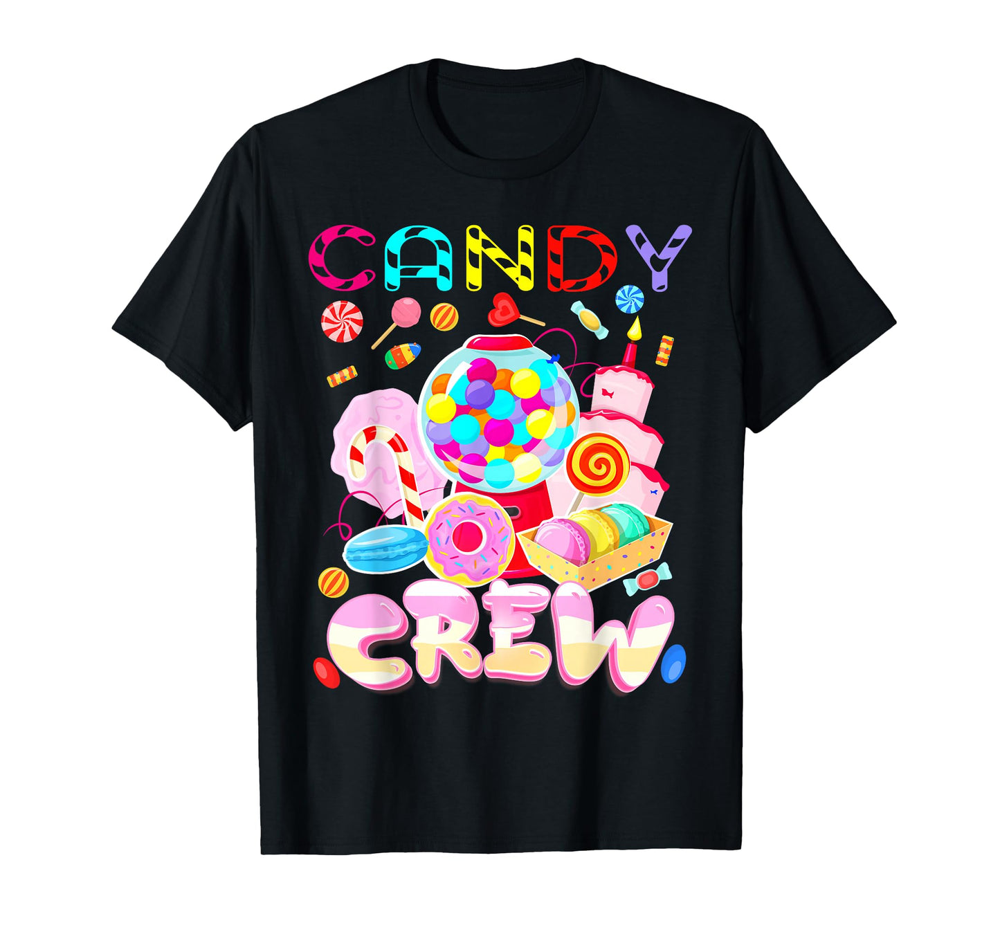 Candy Land Candy Crew Party Halloween Costumes Adult Women T-Shirt