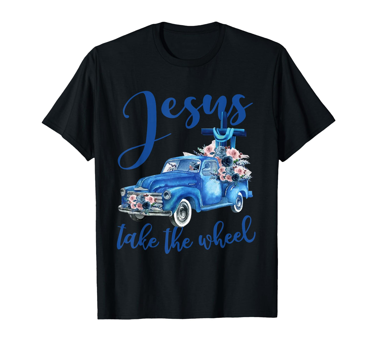 Jesus take the wheel Trucker Christian Religious T-Shirt
