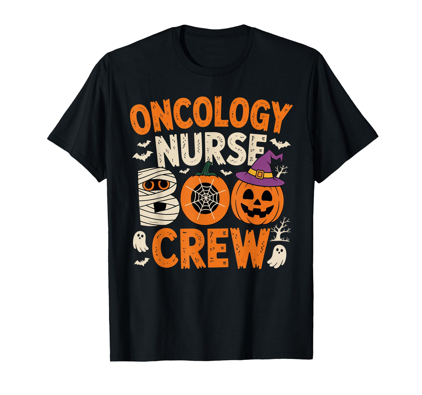 Oncology Nurse Boo Crew Spooky Halloween Nurse Outfit T-Shirt