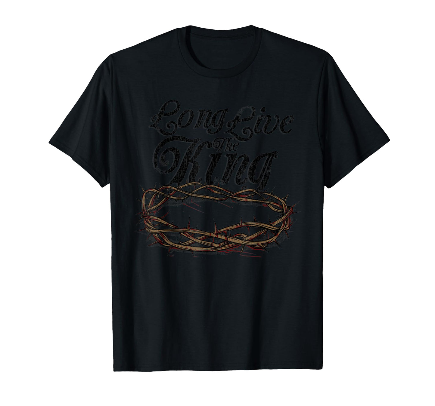 Vintage Long Live The King Jesus Christ T-Shirt