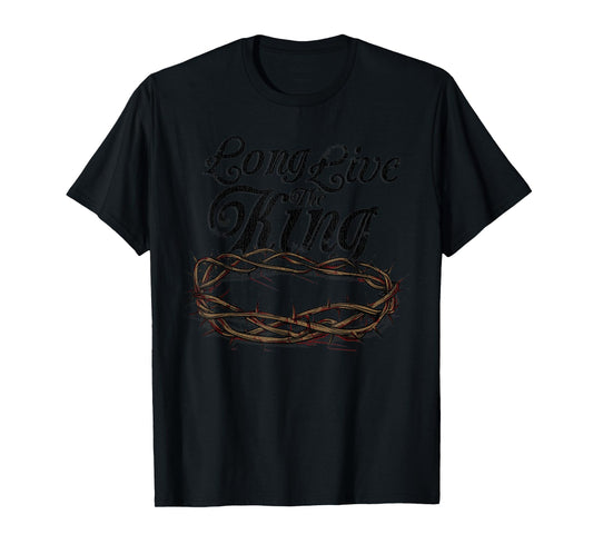 Vintage Long Live The King Jesus Christ T-Shirt