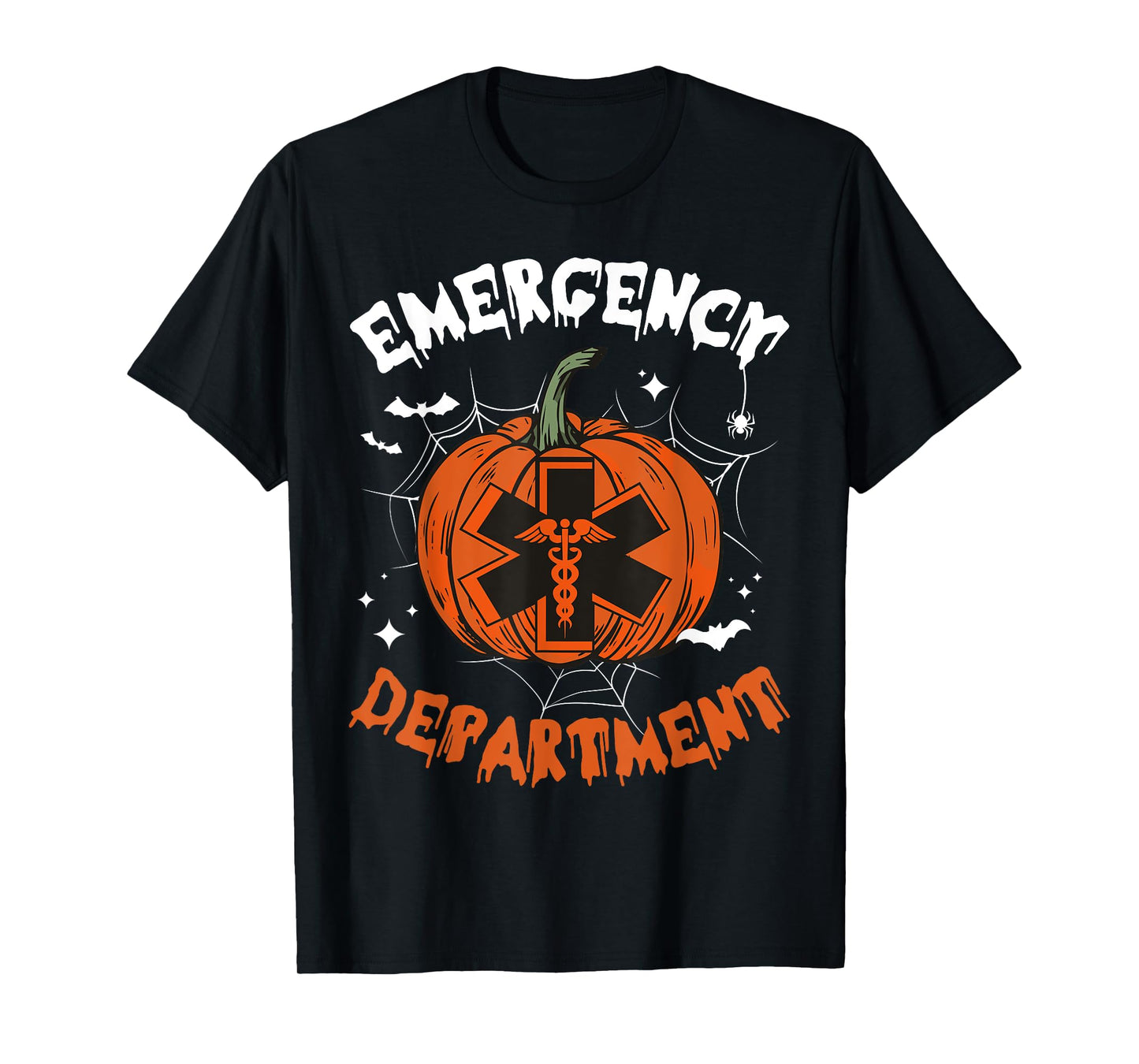 Cute Emergency Department Spooky Season Pumpkin Halloween T-Shirt