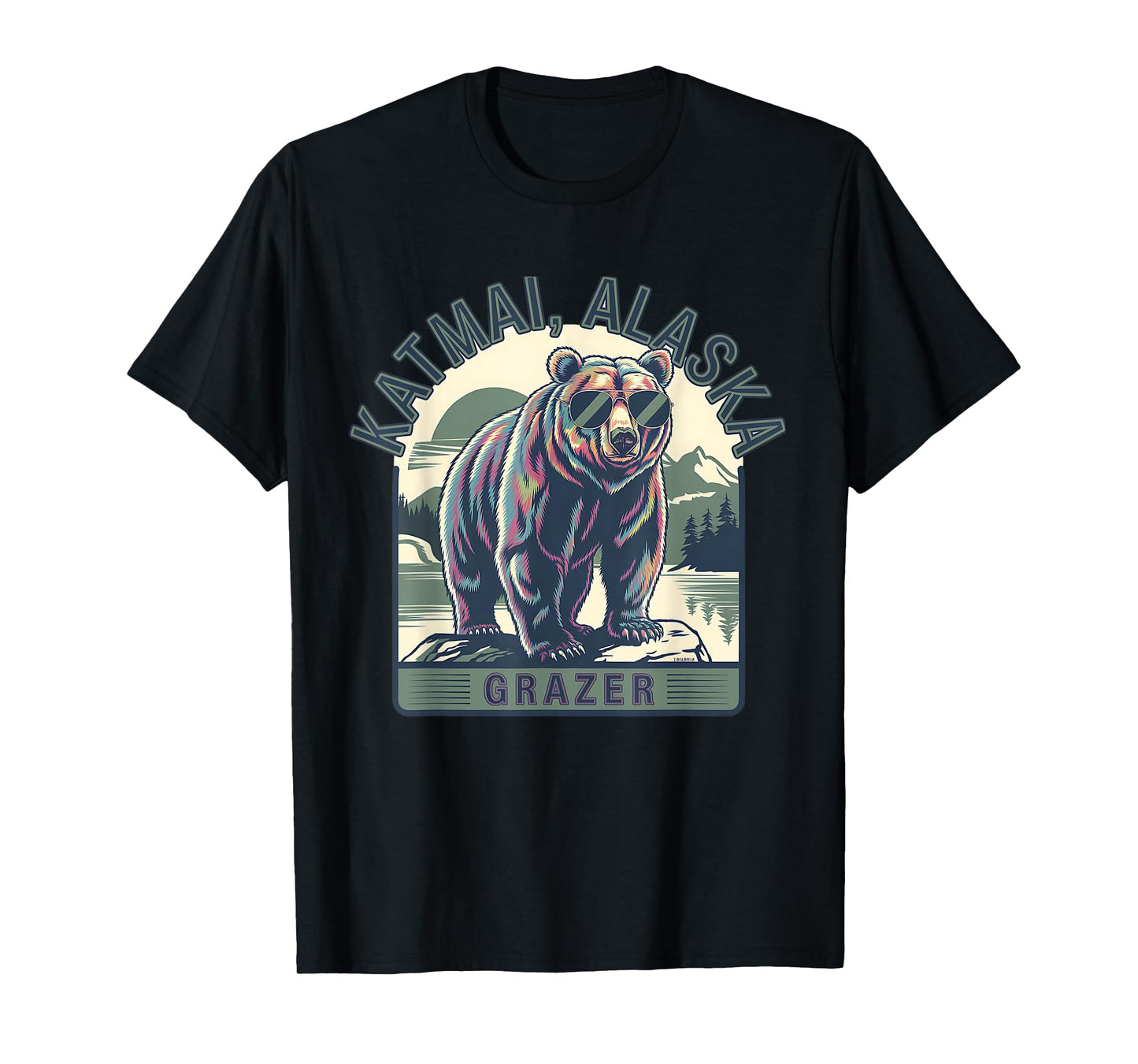 Katmai Alaska Grazer Vintage Fat Bear Week 2025 T-Shirt