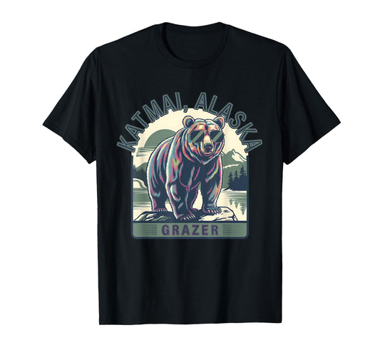 Katmai Alaska Grazer Vintage Fat Bear Week 2025 T-Shirt
