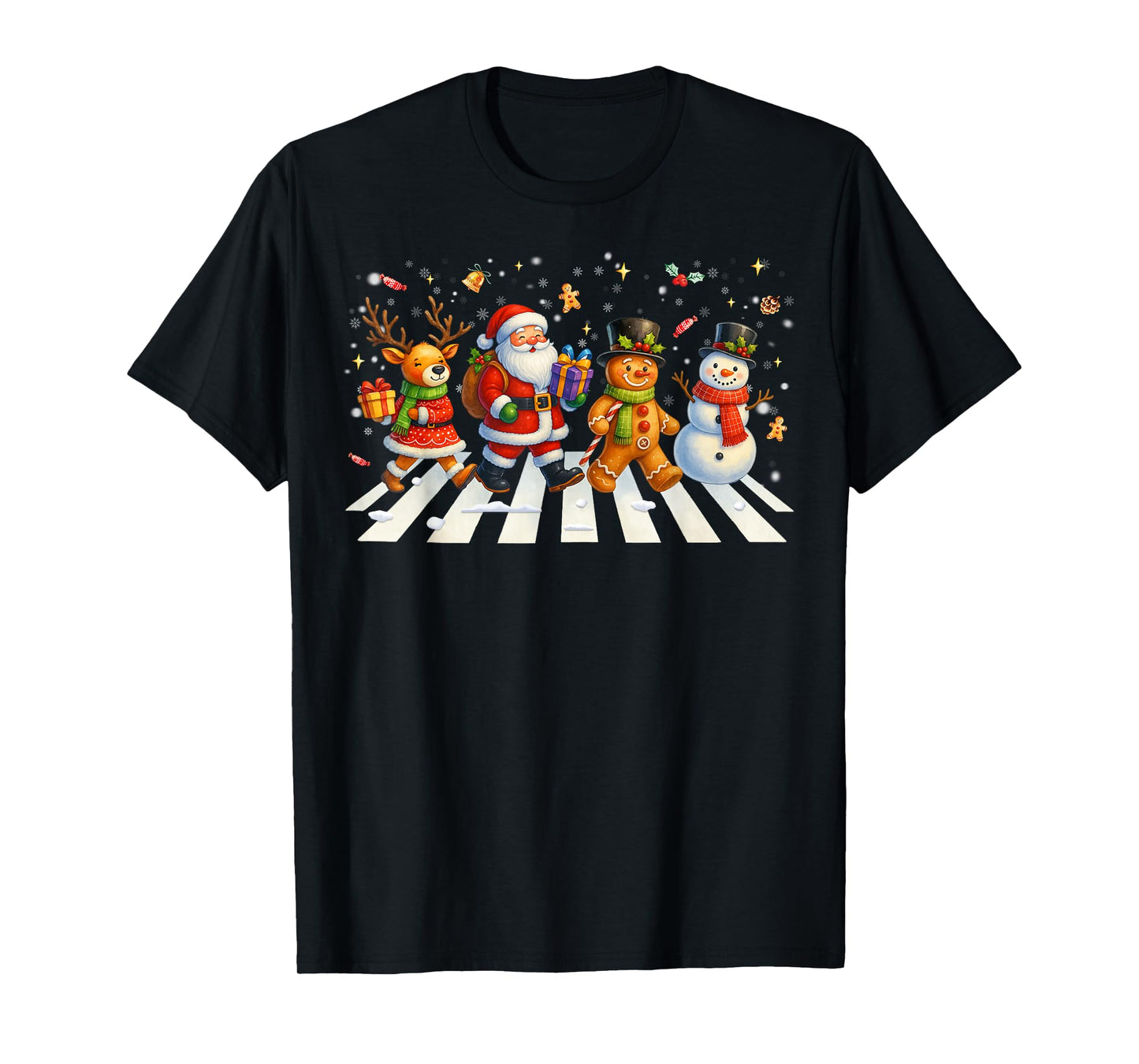 Funny Christmas Squad Santa Gingerbread Xmas Men Women Kid T-Shirt