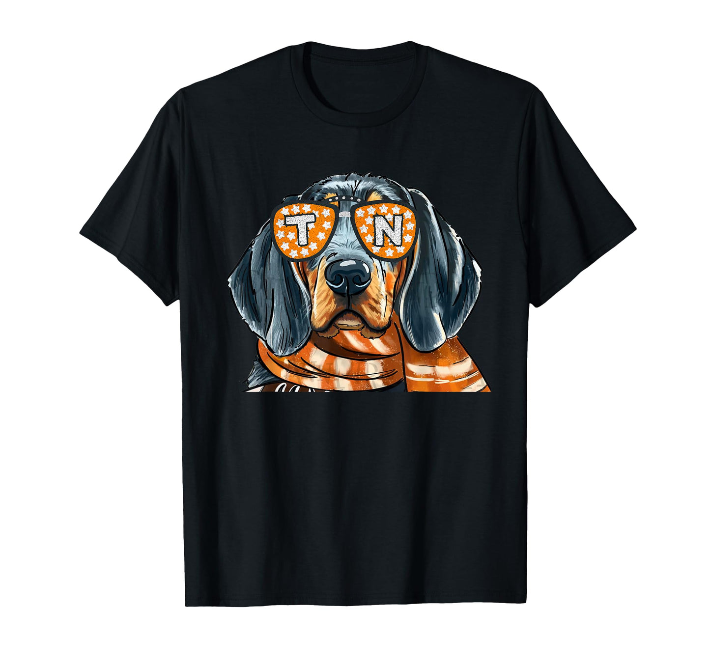 Vintage Orange Blooded Tennessee Dog Lover Outfit T-Shirt