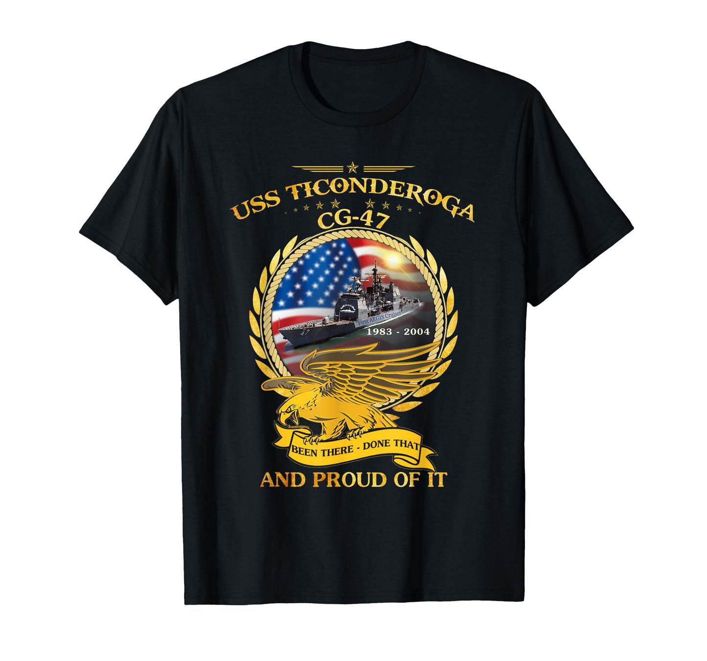 USS Ticonderoga (CG-47) 1983 - 2004 T-Shirt