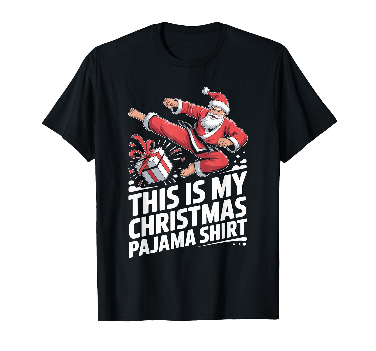Funny Santa Claus Karate Christmas Martial Arts for Men T-Shirt