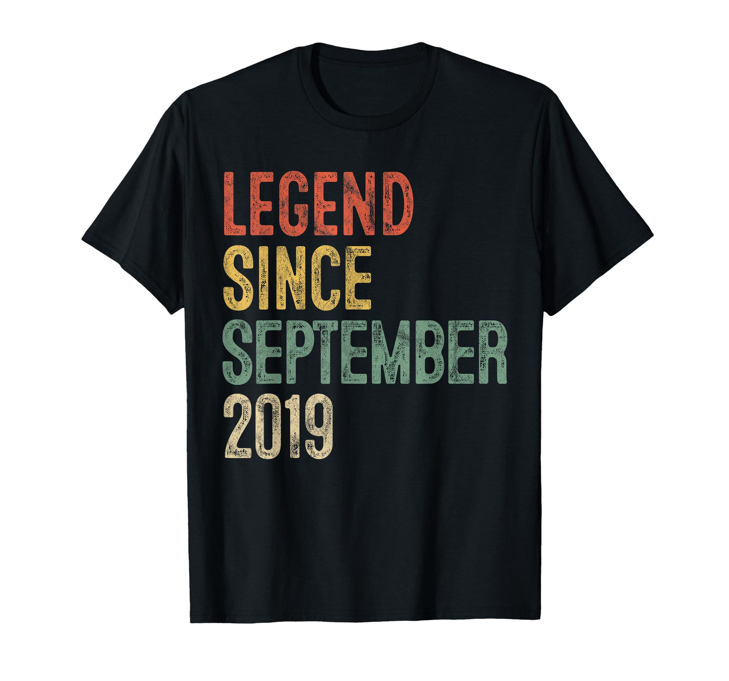 Legend 2019 6th Birthday Gifts for Boy Girl 6 Year Old T-Shirt