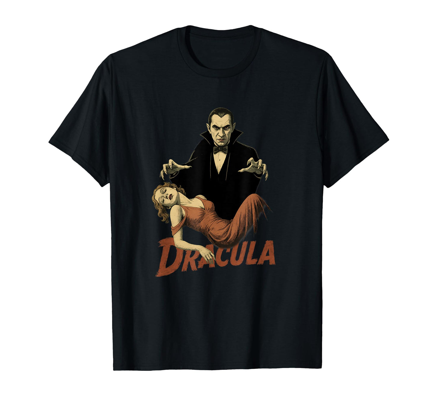 Vintage Dracula Horror Movie - Classic Monster Retro Design T-Shirt